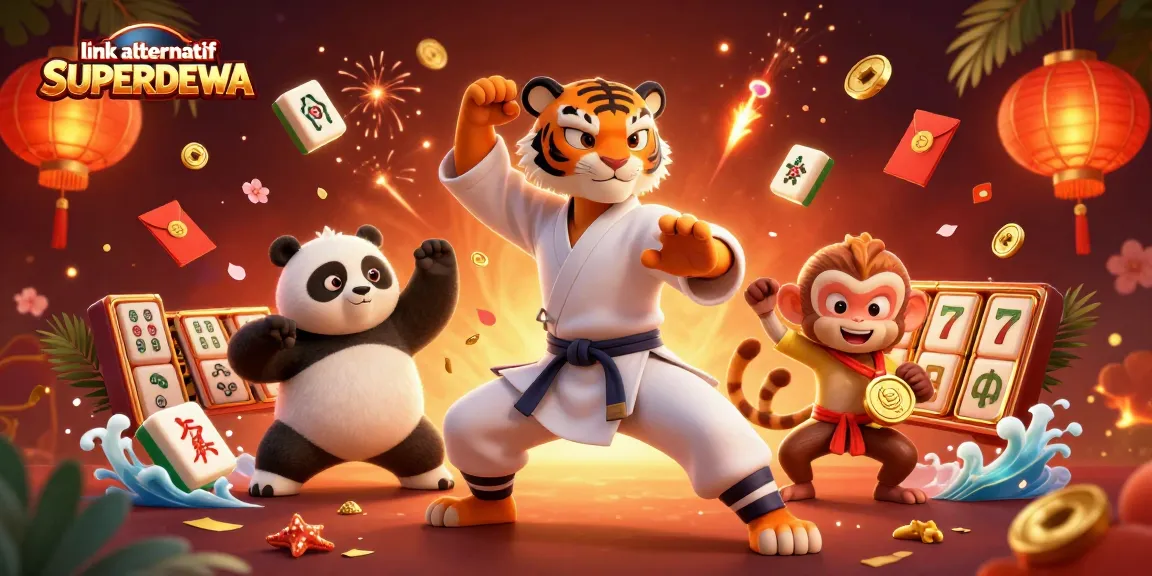Experience winning moments with the vibrant link alternatif SUPERDEWA casino illustration showcasing excitement.