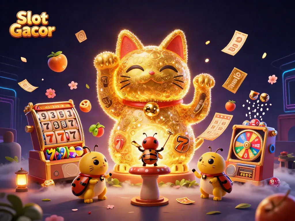 Menangkan Slot Gacor dengan keberuntungan kucing hoki dan simbol kasino yang dinamis.
