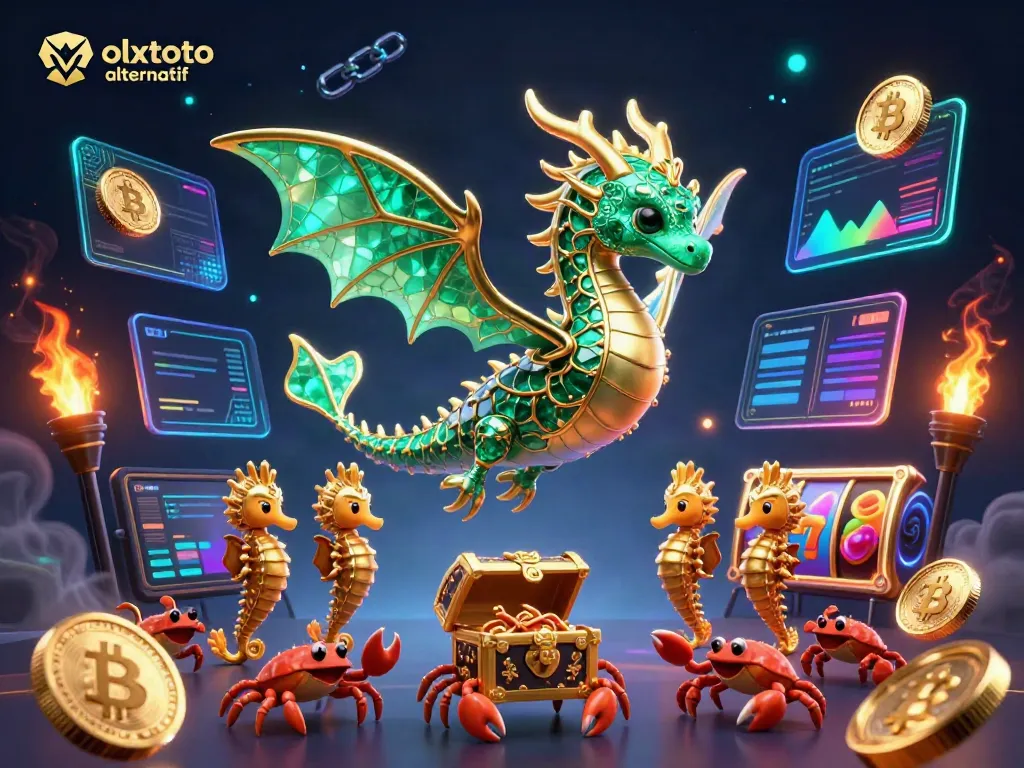 Experience the excitement of olxtoto alternatif with interactive gaming elements and a vibrant 3D scene.