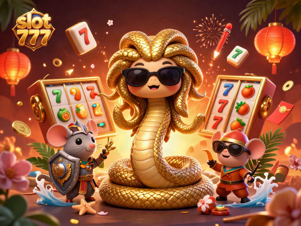 Experience the thrill of slot 777 with this vibrant 3D illustration showcasing energetic gameplay.