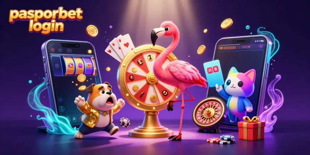 Permainan seru dengan pasporbet login dan karakter menarik dalam ilustrasi 3D