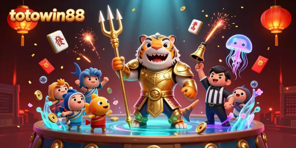 Menangkan permainan di TOTOWIN88, dengan aksi seru di koloseum bawah laut yang dipenuhi elemen slot.