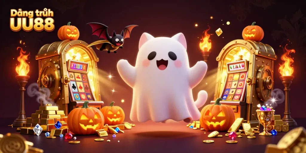 Engage in Đăng ký UU88 with exciting rewards while exploring a vibrant haunted casino.