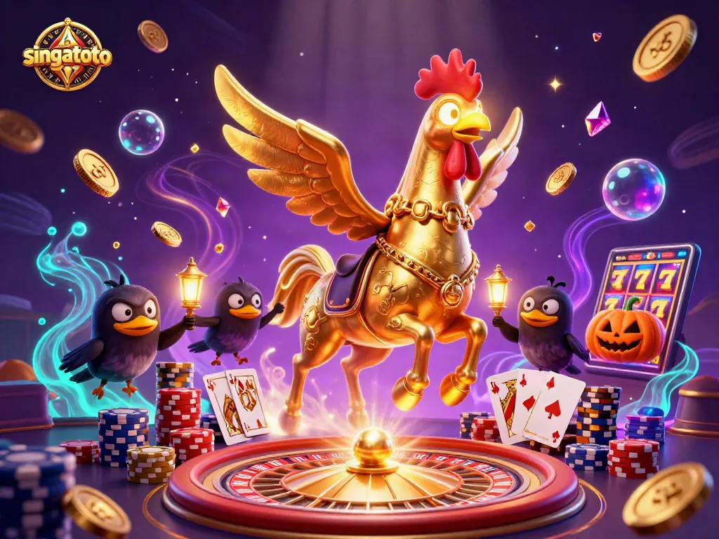 Experience thrilling gameplay at singatoto with a vibrant casino scene filled with action.